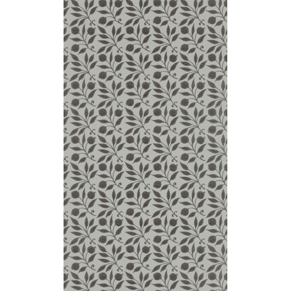 Rosehip Wallpaper 214706 by Morris & Co in Black